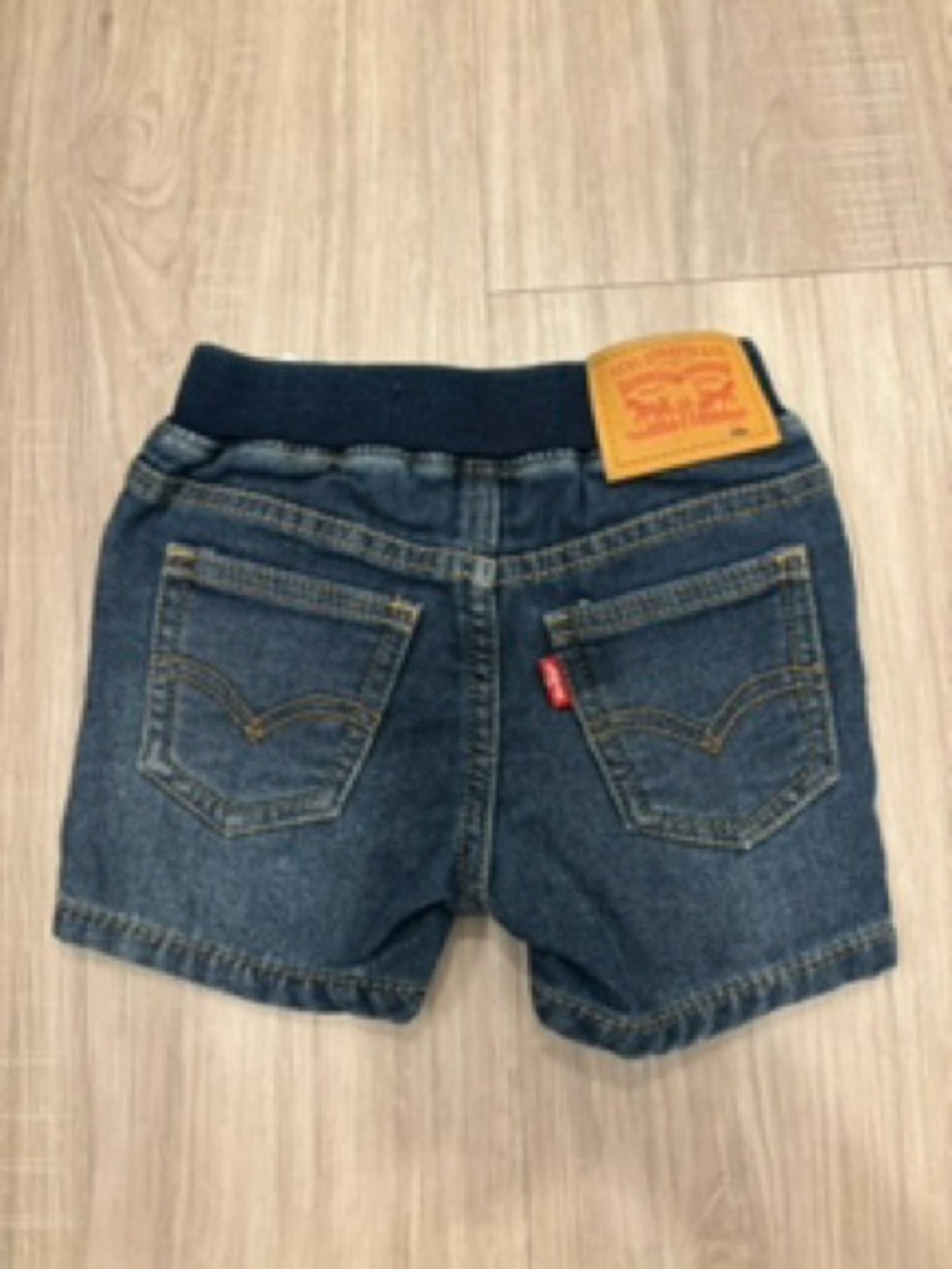 Levi's Kids Navy Blue Denim Shorts with Elastic Waist 3/6m euc